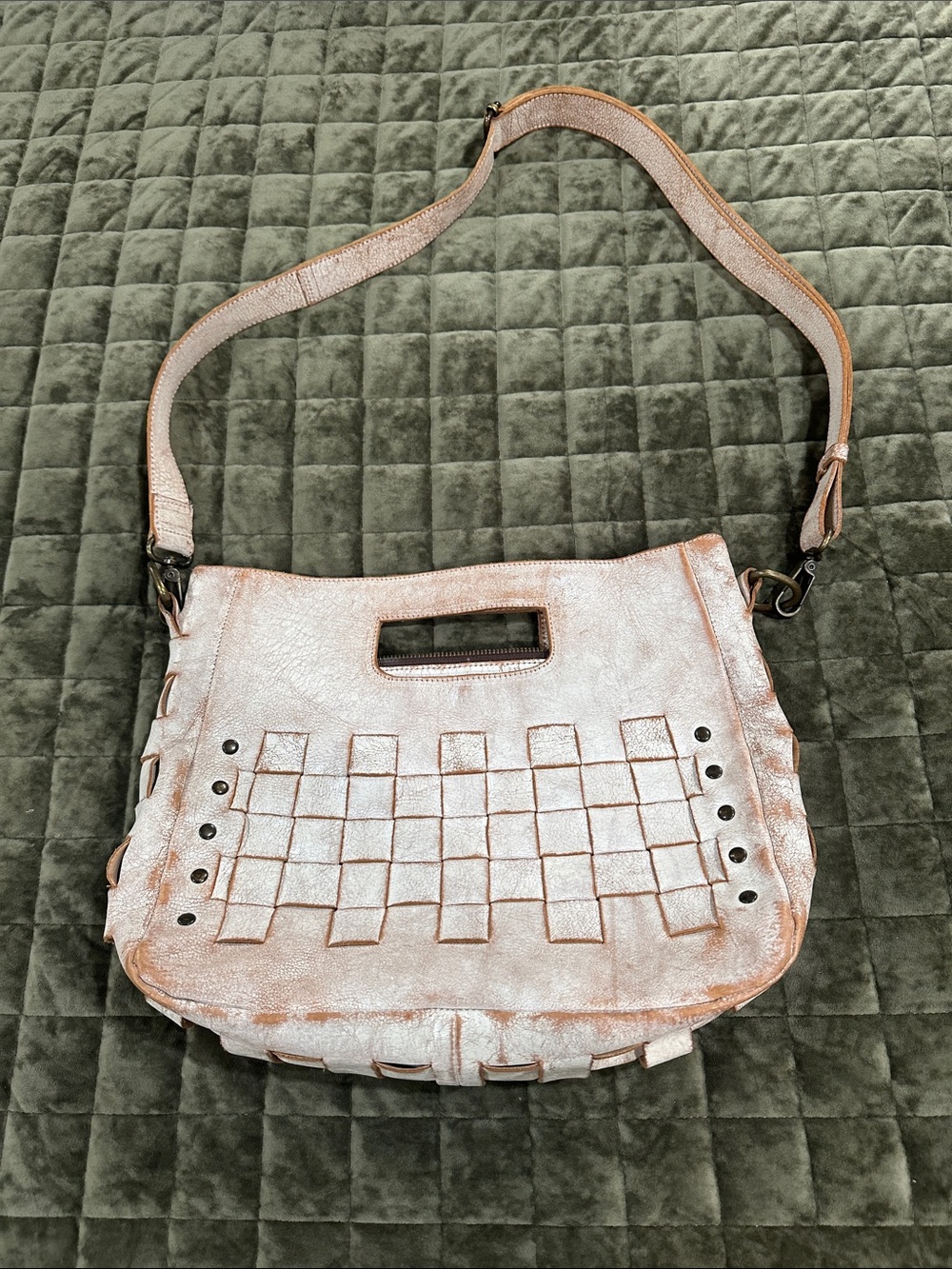 Bed Stu Woven Shoulder Bag